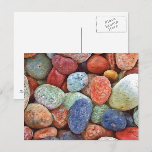 Colorful Rocks Briefkaart (Voorkant / Achterkant)