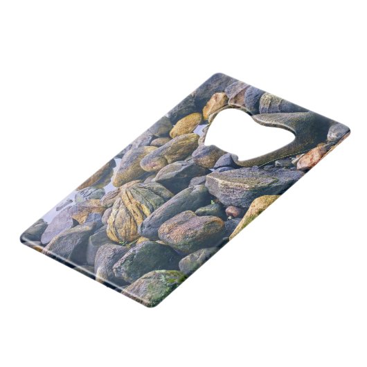Colorful rocks    creditkaart flessenopener (Voorkant Gekanteld)