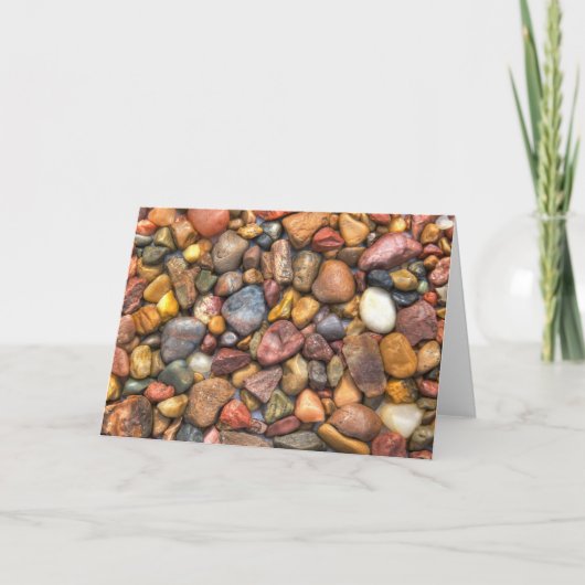 Colorful Rocks en Pebbles Kaart (Voorkant)