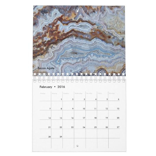 Colorful Rocks & Minerals Kalender (Feb 2016)