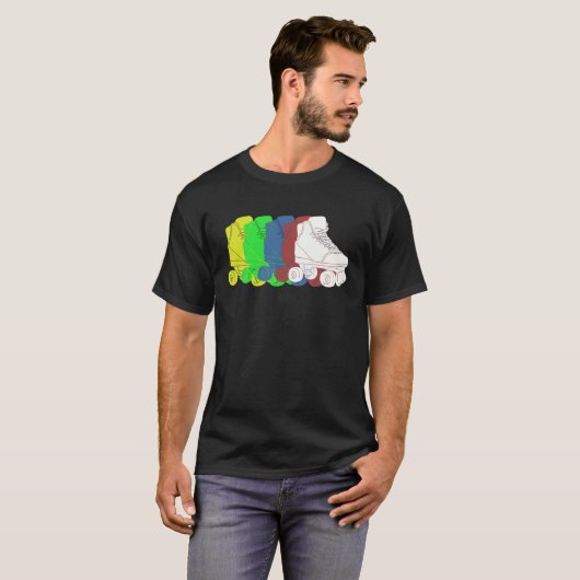 Colorful Roller Skates T-shirt (Voorkant volledig)