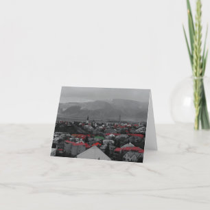 Colorful Roofs Notecards Kaart