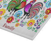 Colorful Rooster Americana Snijplank (Hoek)