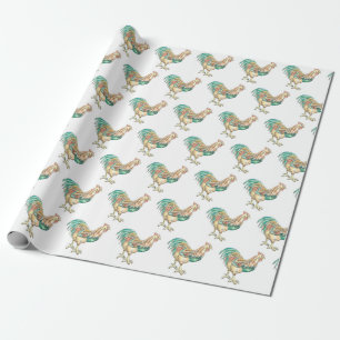 Colorful Rooster Cadeaupapier