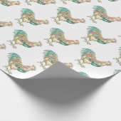Colorful Rooster Cadeaupapier (Hoek)