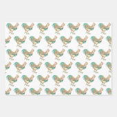 Colorful Rooster Inpakpapier Vel (Voorkant 3)