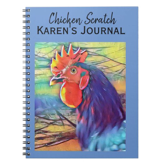 COLORFUL ROOSTER JOURNAL NOTITIEBOEK (Voorkant)