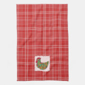 Colorful Rooster Kitchen Towel Theedoek (Verticaal)