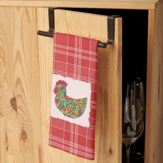 Colorful Rooster Kitchen Towel Theedoek (Derde Gevouwen)