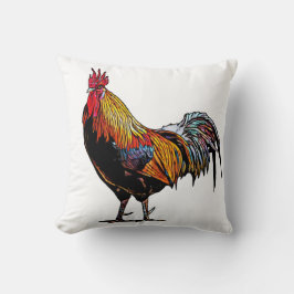 Colorful Rooster Kussen