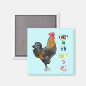 Colorful Rooster Magnet (Voorkant / Achterkant)