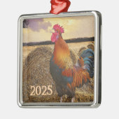 Colorful Rooster Ornament (Links)