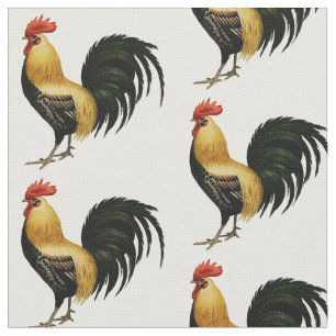 Colorful Rooster Stof