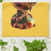 Colorful Rooster Theedoek (Gevouwen)