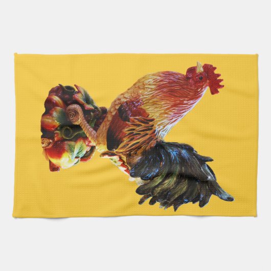 Colorful Rooster Theedoek (Horizontaal)