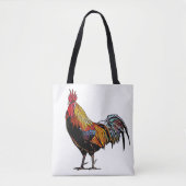 Colorful Rooster Tote Bag (Voorkant)