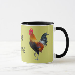 Colorful Roosters "Goedemorgen" KoffieMok Mok