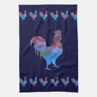 Colorful Roosters Theedoek