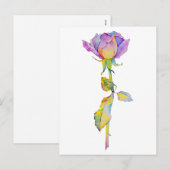 Colorful Rose Anytime Card Feestdagenkaart (Voorkant / Achterkant)