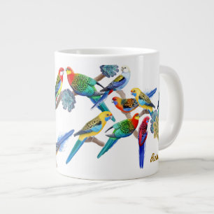 Colorful Rosella Parrots Jumbo Mok