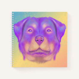 Colorful Rottweiler Notitieboek
