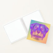 Colorful Rottweiler Notitieboek (Binnen)