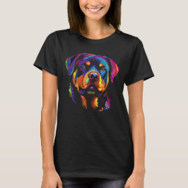 Colorful Rottweiler T-shirt