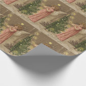 Colorful  roze cadeaupapier voor kerstcadeautjes (Hoek)