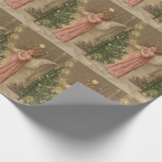 Colorful  roze cadeaupapier voor kerstcadeautjes (Hoek)