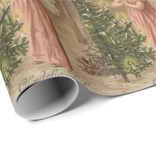 Colorful  roze cadeaupapier voor kerstcadeautjes (Rol Hoek)