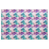 Colorful roze turquoise galaxy modern nebula stof (Yard (91,4 cm))