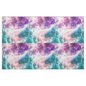 Colorful roze turquoise galaxy modern nebula stof (Fat Quarter)