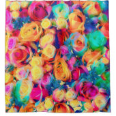 Colorful Rozen Bouquet Douchegordijn (Voorkant)