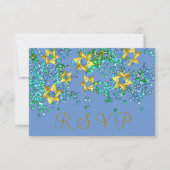 Colorful RSVP Gold Star Glittery Confetti (Voorkant)