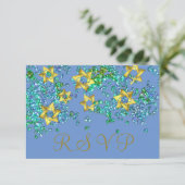 Colorful RSVP Gold Star Glittery Confetti (Staand voorkant)