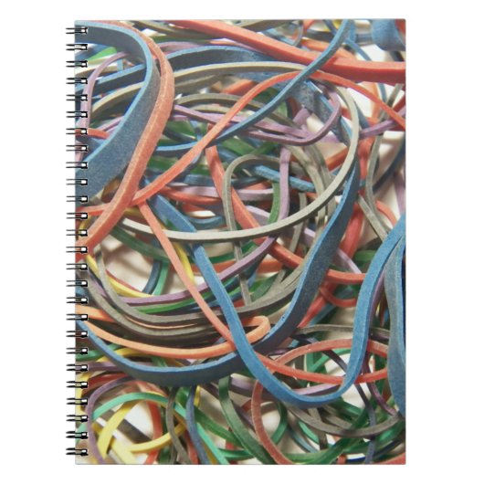 Colorful Rubberbands Notebook Notitieboek (Voorkant)