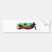 Colorful Running Bumpersticker (Voorkant)