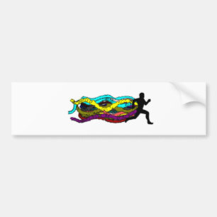 Colorful Running Bumpersticker