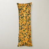 Colorful Rustic Camo Camouflage Pattern Lichaamskussen (Achterkant (Verticaal))