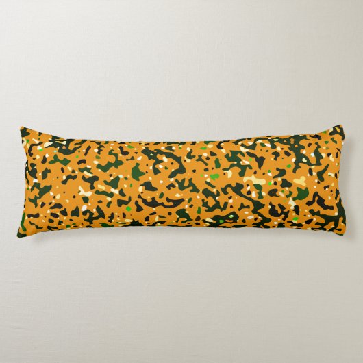 Colorful Rustic Camo Camouflage Pattern Lichaamskussen (Voorkant)