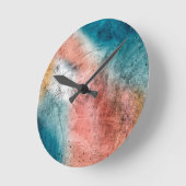 Colorful Rustic Metal Textures Ronde Klok (Hoek)
