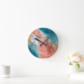 Colorful Rustic Metal Textures Ronde Klok (Huis)