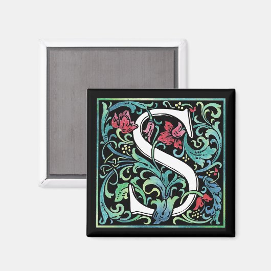 Colorful S Monogram Magnet (Voorkant / Achterkant)