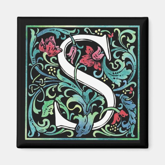 Colorful S Monogram Magnet (Voorkant)