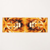 Colorful Safari Lion Yoga Mat - Wildlife Big Cats (Voorkant (horizontaal))