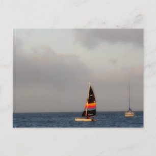 Colorful Sailboot Briefkaart
