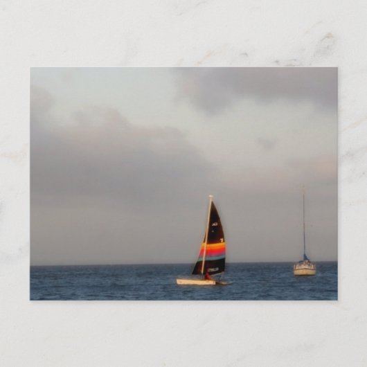 Colorful Sailboot Briefkaart (Voorkant)