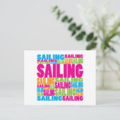 Colorful Sailing Briefkaart (Staand voorkant)