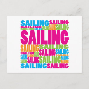 Colorful Sailing Briefkaart