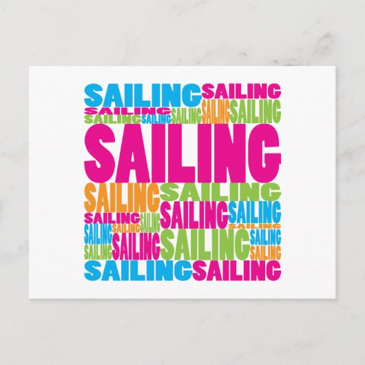 Colorful Sailing Briefkaart (Voorkant)